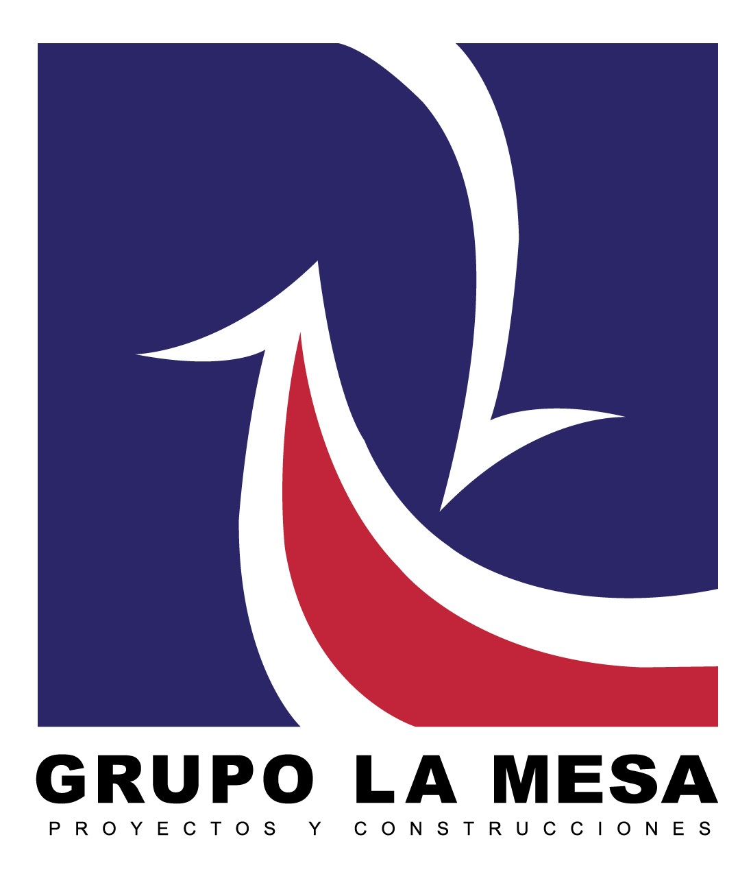 Logotipo de Grupo La Mesa, Proyectos y Construcciones.